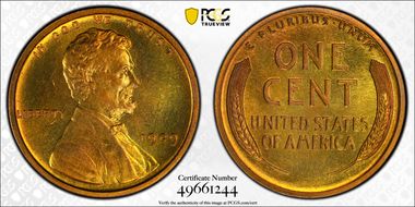 1909 1C Lincoln PR66+ RD