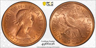 1953 1D MS66RD