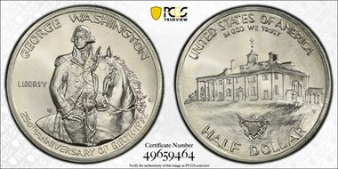 1982-D 50C Washington MS68