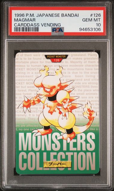 Magmar card PSA 10, cert 94653106