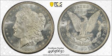 1890-O $1 MS65