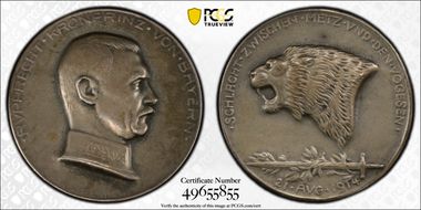 1915 Medal Zetzmann-4090 Ag E: SILBER 990 SP63
