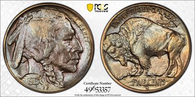 1913-S 5C Type 1 MS67