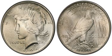 1924 $1 MS67+