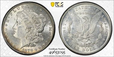 1878-S $1 MS62