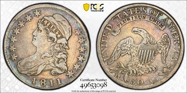1811 50C Large 8 VF25