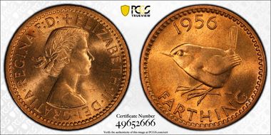 1956 1/4D S-4159 MS65RD