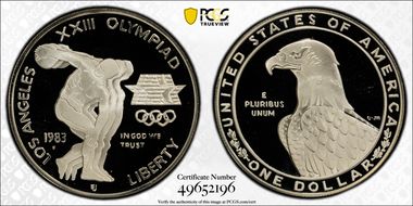 1983-S $1 Olympic PR70DCAM