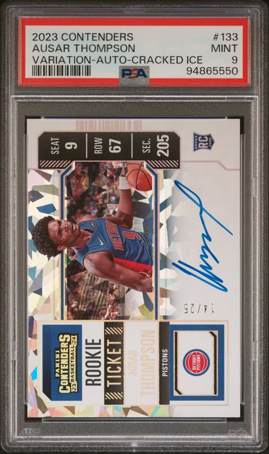 2023 Panini Cracked Ice #133 Ausar Thompson front