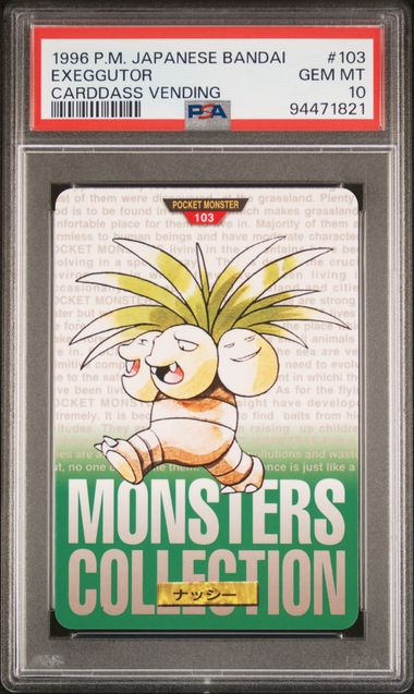 Exeggutor card PSA 10, cert 94471821
