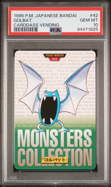Golbat card PSA 10, cert 94471825