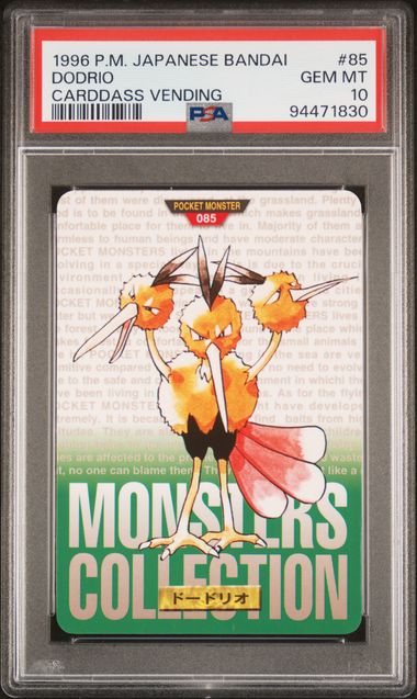 Dodrio card PSA 10, cert 94471830