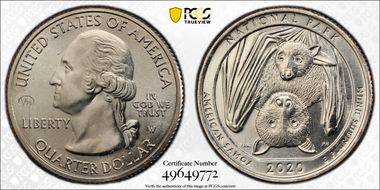 2020-W 25C American Samoa NP V75 MS67