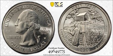 2020-W 25C Weir Farm NP V75 MS66