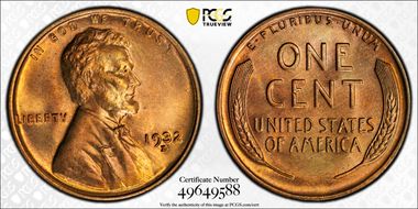 1932-D 1C MS67RD