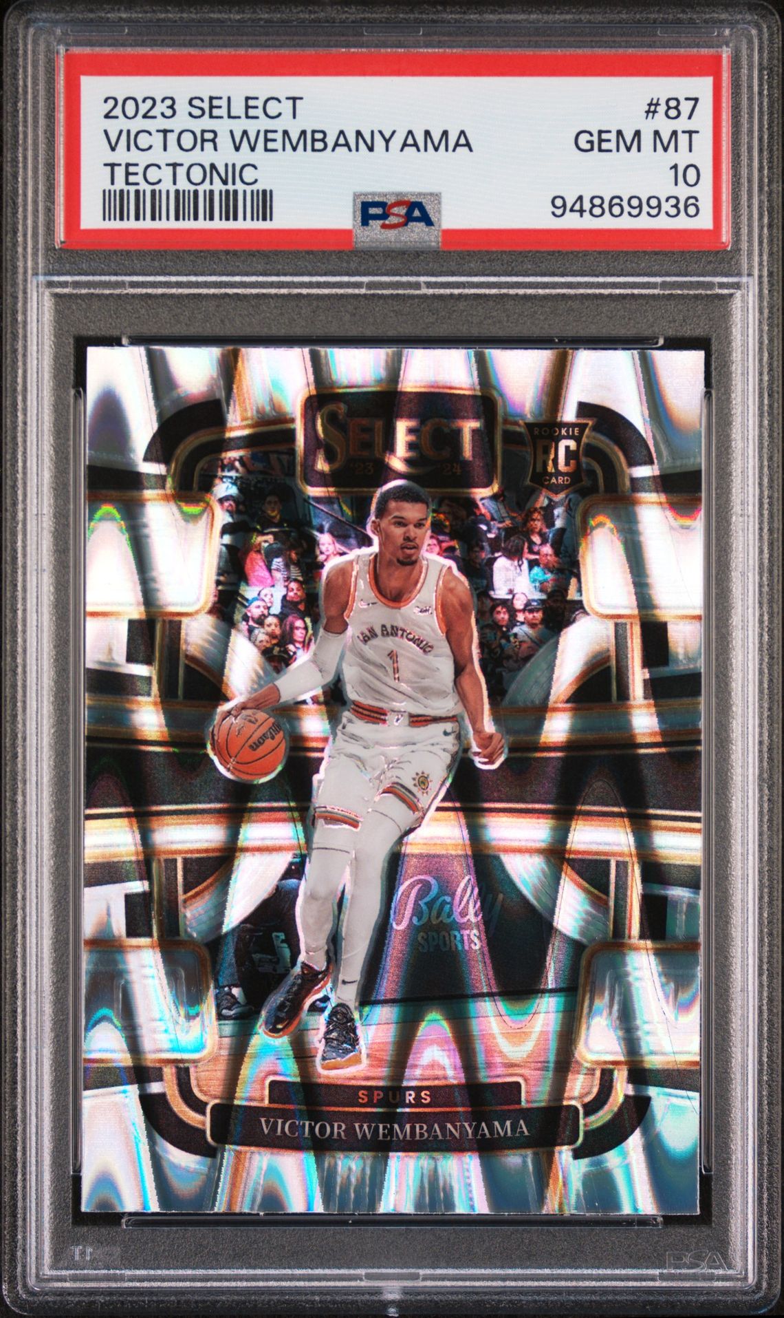 2023 Panini Select Victor Wembanyama #87 (Tectonic) Gem Mt 10 front