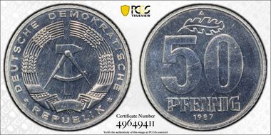 1987-A 50 Pfg PR66