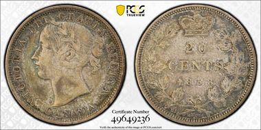 1858 20C Coinage ↑↓ N1