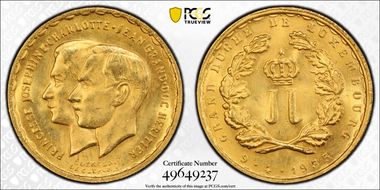 1953 (20 Fr) X-M1 Marriage  Au MS64