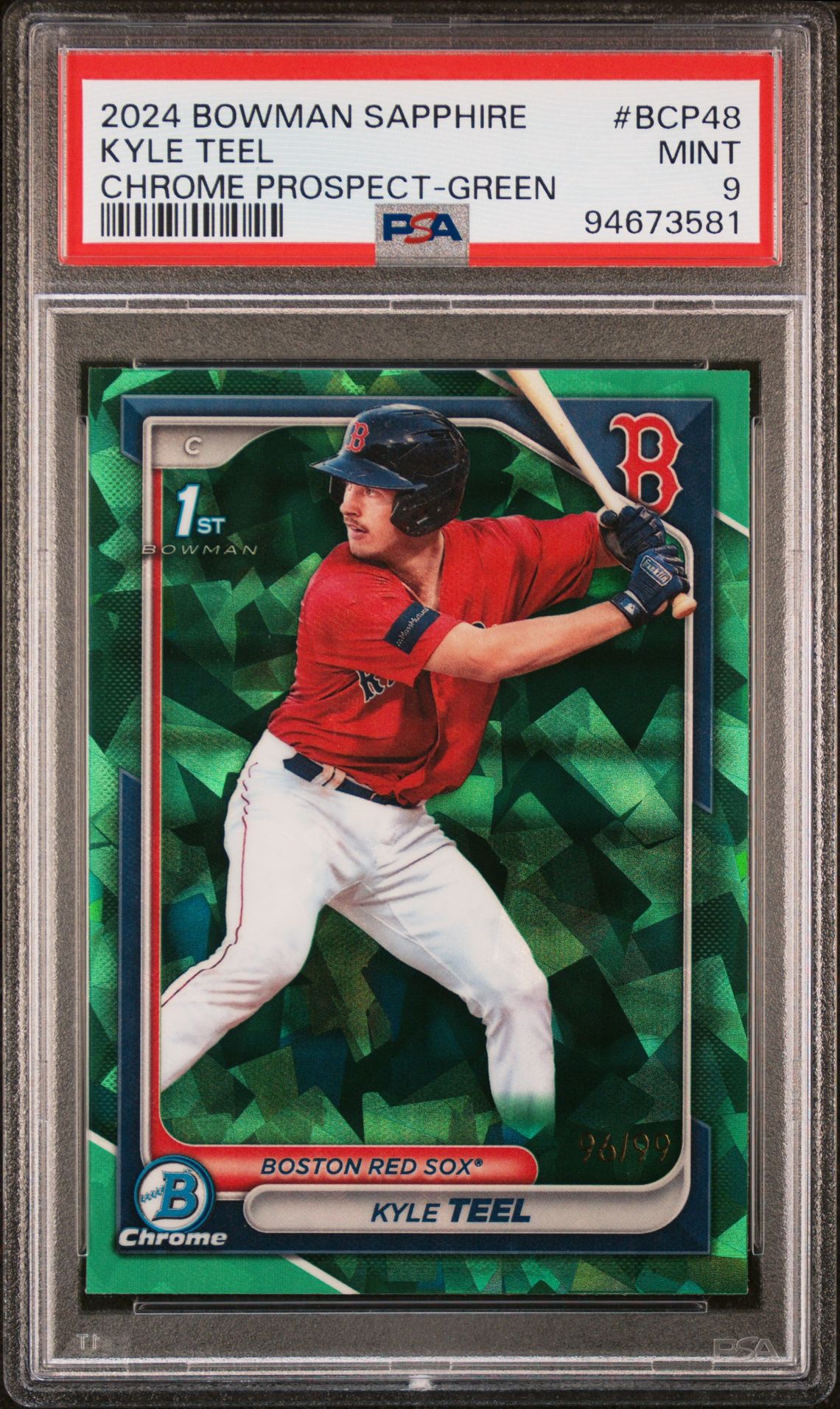2024 Bowman Bowman Sapphire Edition Chrome Prospects #BCP48 Kyle Teel front