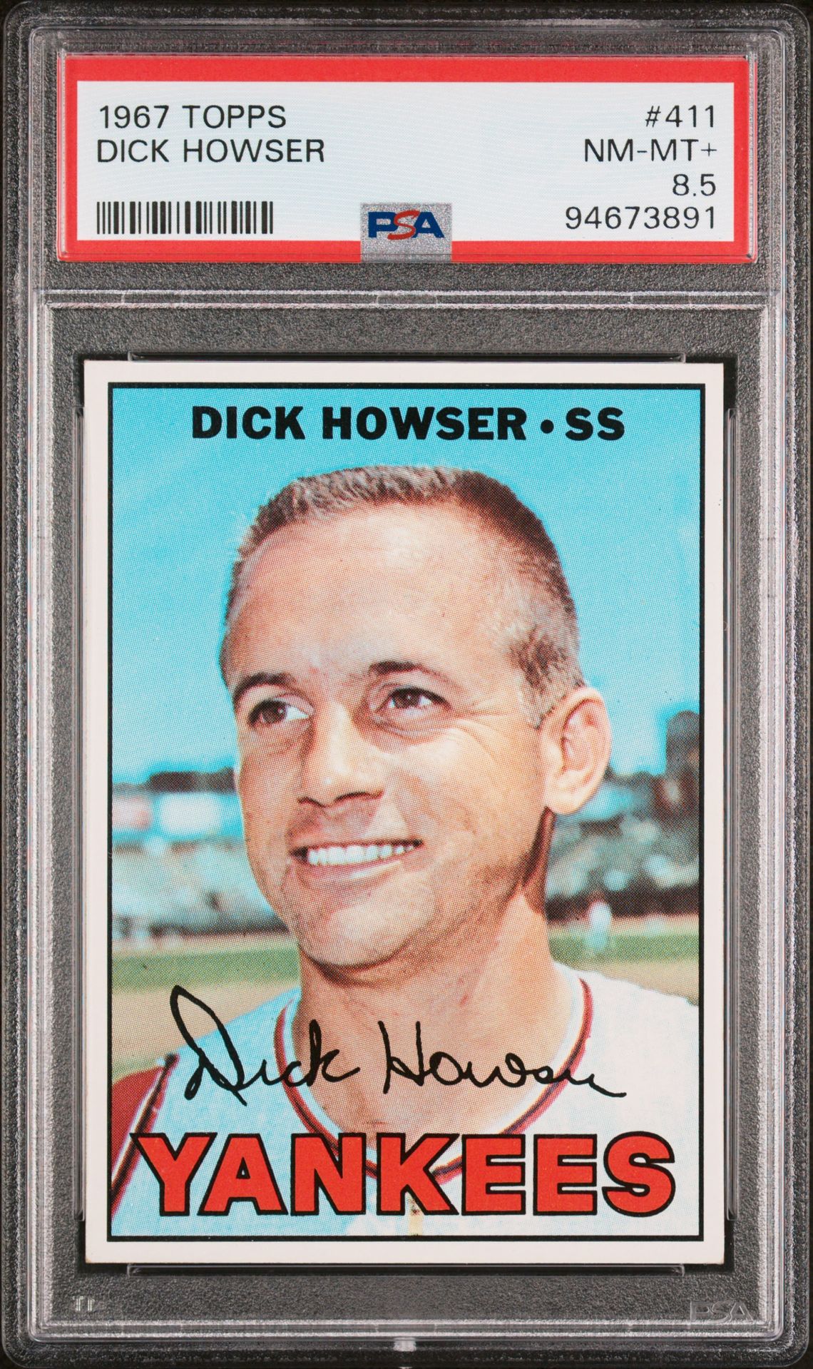 1967 Topps TOPPS #411 Dick Howser front