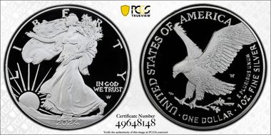 2024-W  $1 Silver Eagle PR69DCAM