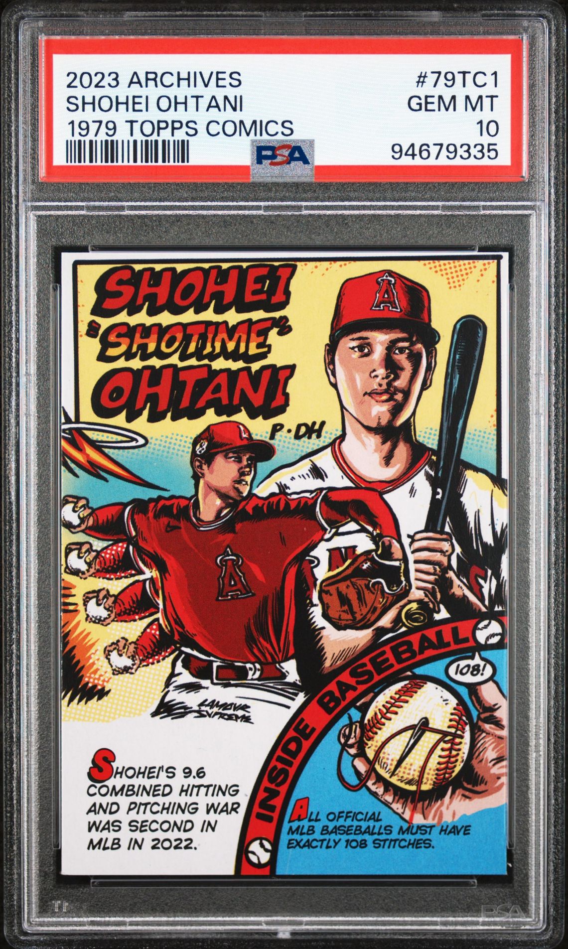 2023 Topps TOPPS ARCHIVES 1979 TOPPS COMICS #79TC1 Shohei Ohtani front