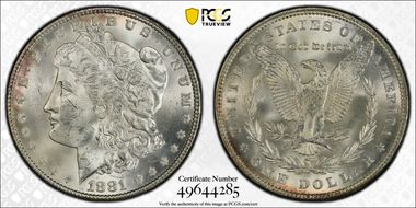 1881 $1 MS64