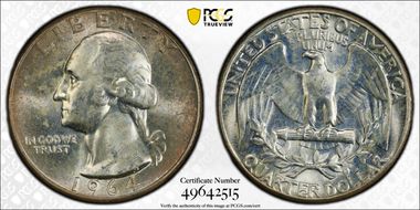 1964 25C Type B Reverse, FS-901 MS65
