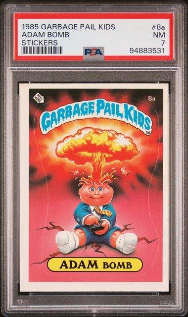1985 Topps Garbage Pail Kids #8A Adam Bomb front