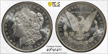 1885-O $1 MS63PL