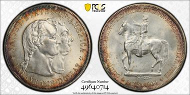 1900 $1 Lafayette MS63