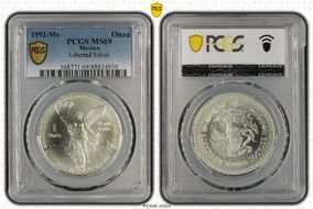 1992-Mo Onza Libertad Ag MS69