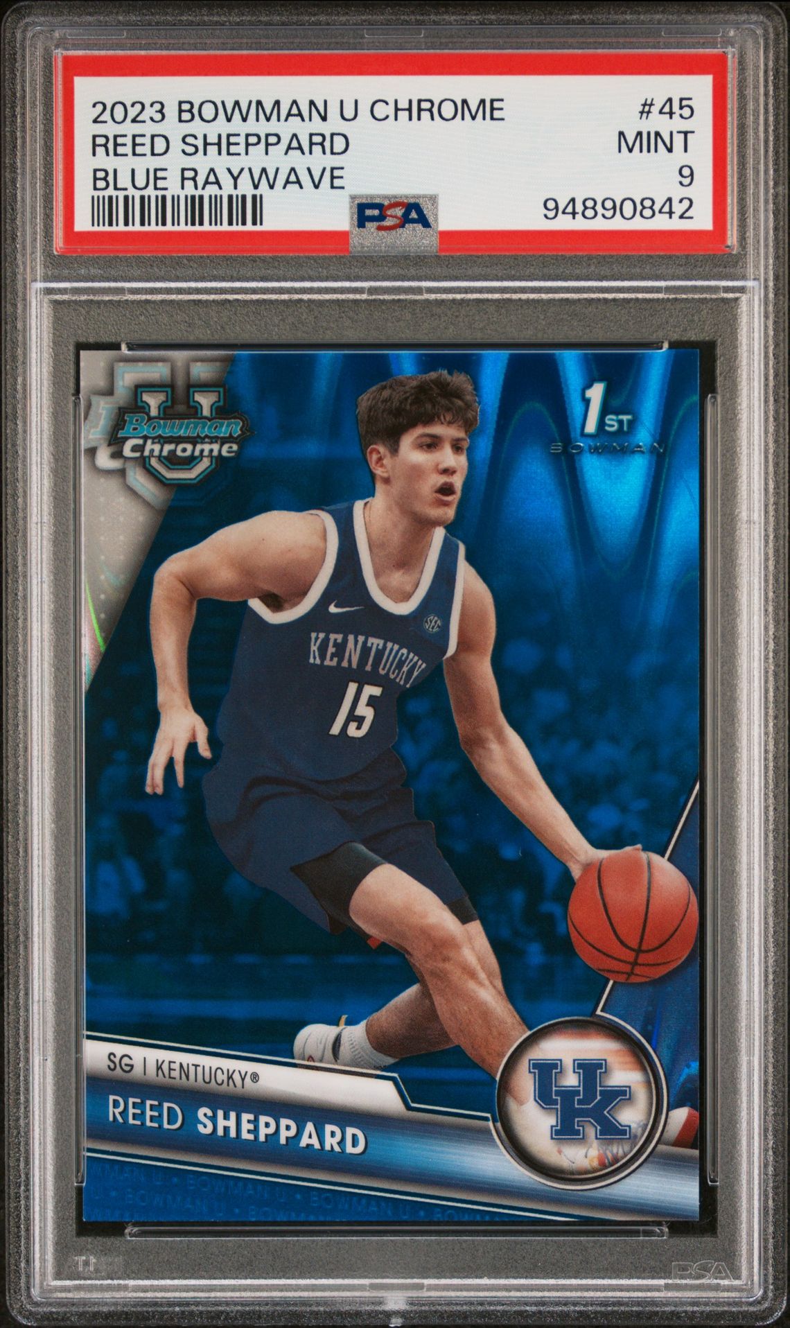 2023 Bowman Refractor #45 Reed Sheppard front
