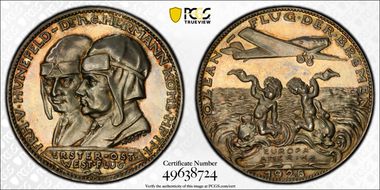 1928 Medal  Kienast-393 Ag SP65