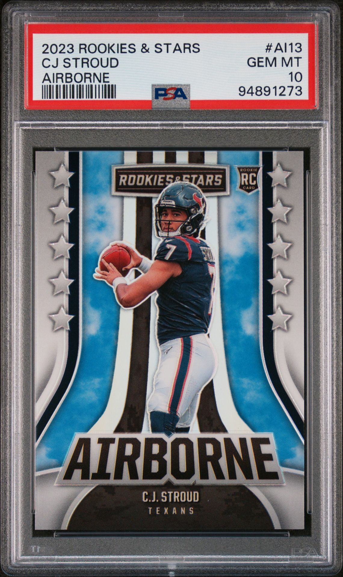 2023 Panini PANINI ROOKIES & STARS AIRBORNE #AI13 Cj Stroud front