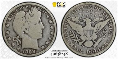 1908-O 50C G6