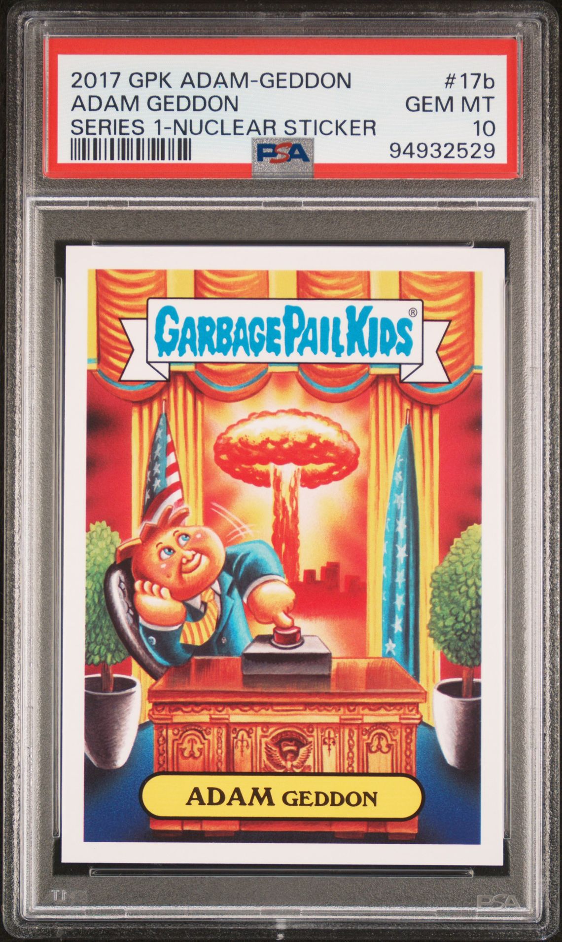 2017 Topps Garbage Pail Kids #17B Adam Geddon front