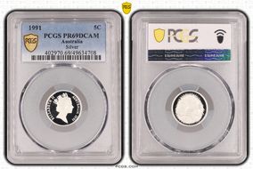 1991 5C Silver PR69DCAM
