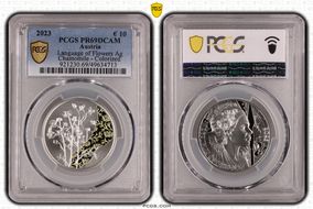 2023 € 10 Language of Flowers Ag Chamomile - Colorized PR69DCAM