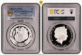 2000-P (1999) $5 Olympic - Koala in Tree PR69DCAM