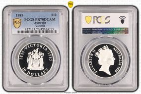 1985 $10 Victoria PR70DCAM