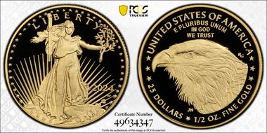 2024-W $25 Gold Eagle  First Strike PR70DCAM