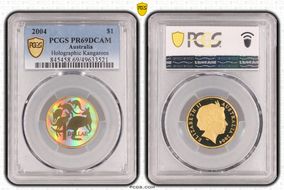 2004 $1 Holographic Kangaroos PR69DCAM