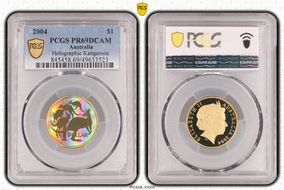 2004 $1 Holographic Kangaroos PR69DCAM