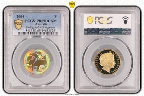 2004 $1 Holographic Kangaroos PR69DCAM