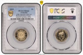 2023 $2 35th Ann $2 Coin Set Remembrance Poppy MS66