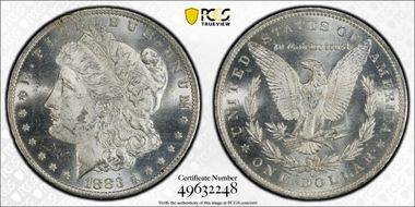 1883-O $1 MS62