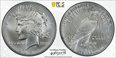 2024 $1 Peace Dollar First Strike MS69