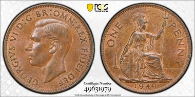 1949 1D S-4117 MS64BN